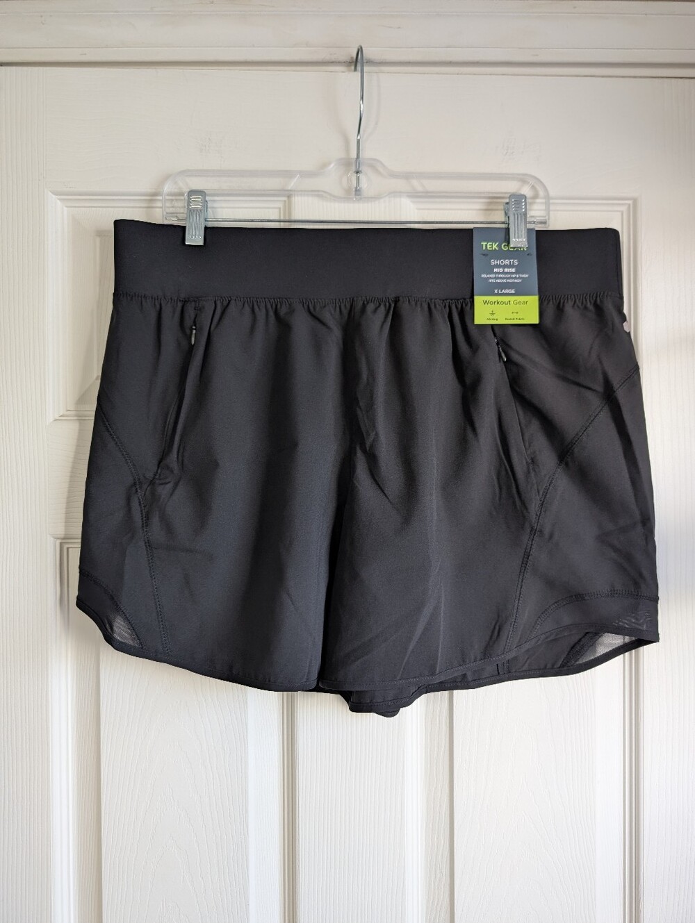 NWT Black Tek Gear Workout Gear Women's Shorts Size XL